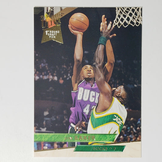 1993-94 Ultra Vin Baker #282 Milwaukee Bucks Forward, NBA Rookie Card