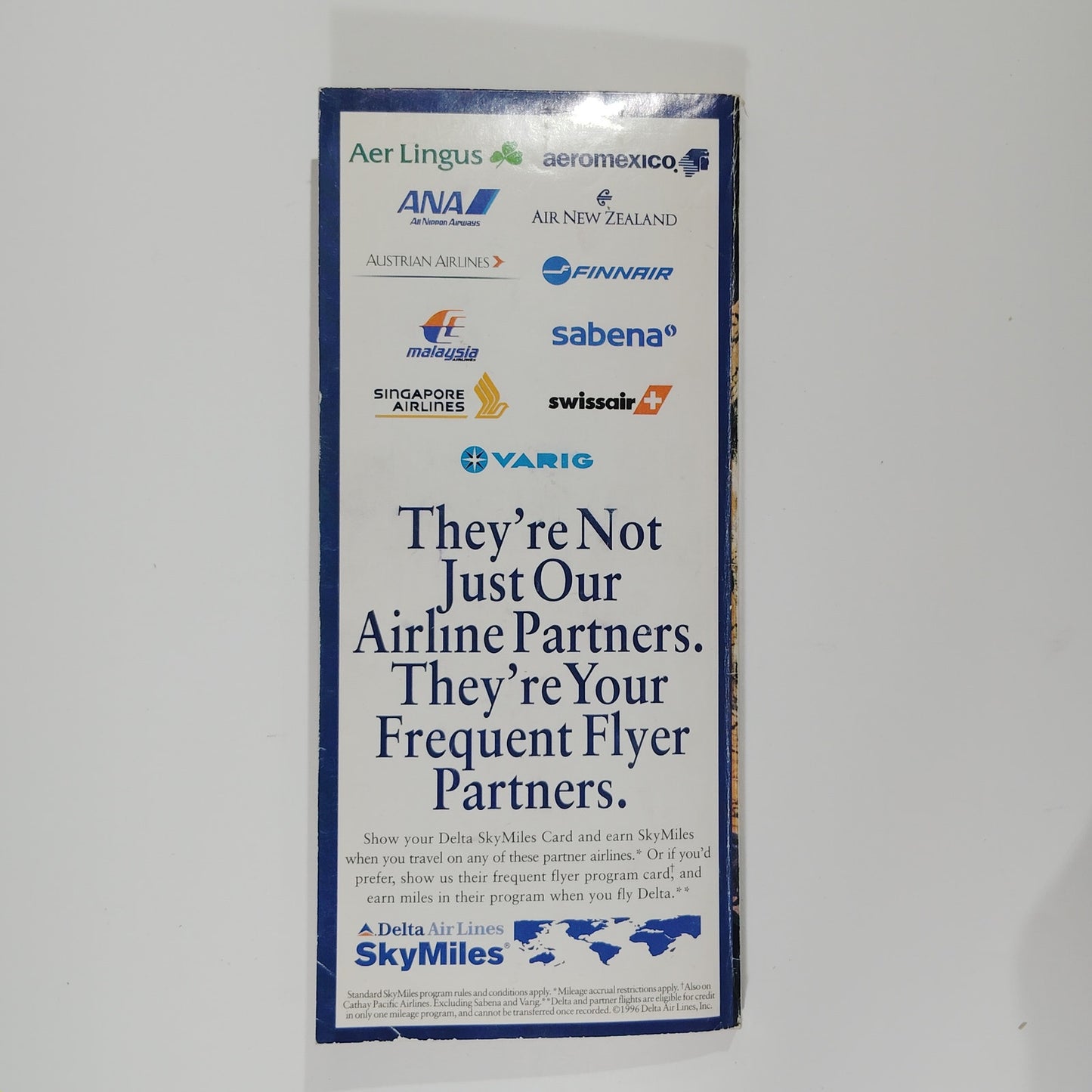 Delta Air Lines System Timetable, 12/1/96 to 3/31/97, 409 Pgs., Globe Cover