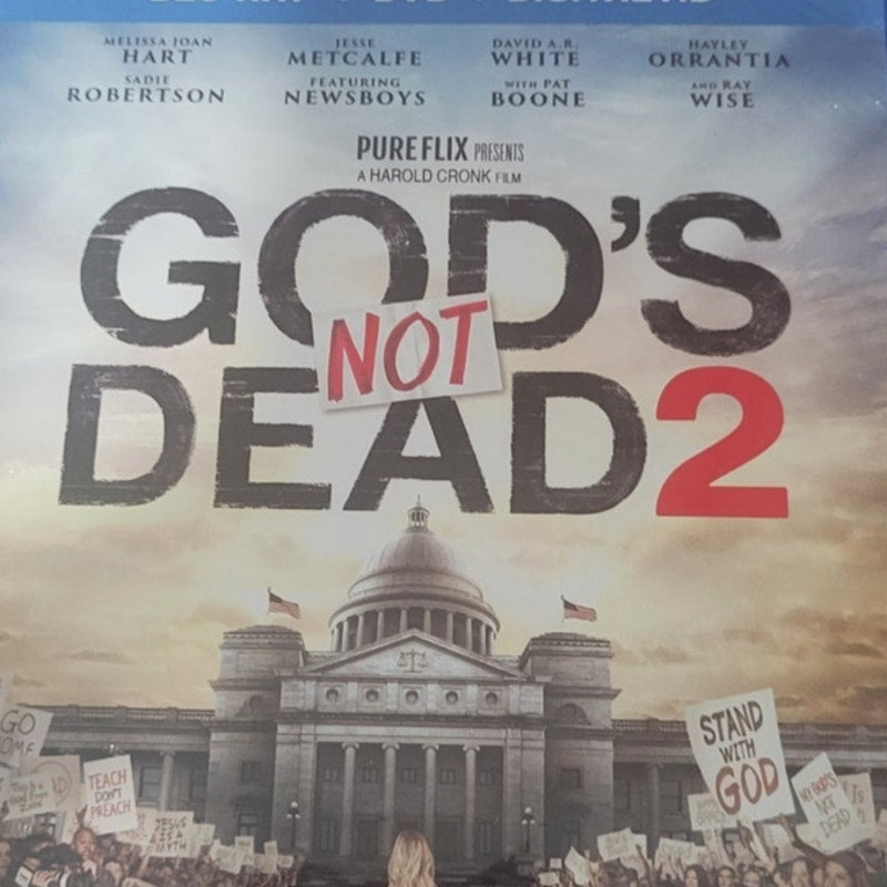 God’s Not Dead 2 Blu-ray DVD Faith-Based Drama Melissa Joan Hart J Metcalfe 2016
