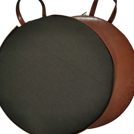 Vintage GENERAL Stadium Bleacher 13.25" Round Seat Cushions (2-Pack) with Handles and Zipper Closure