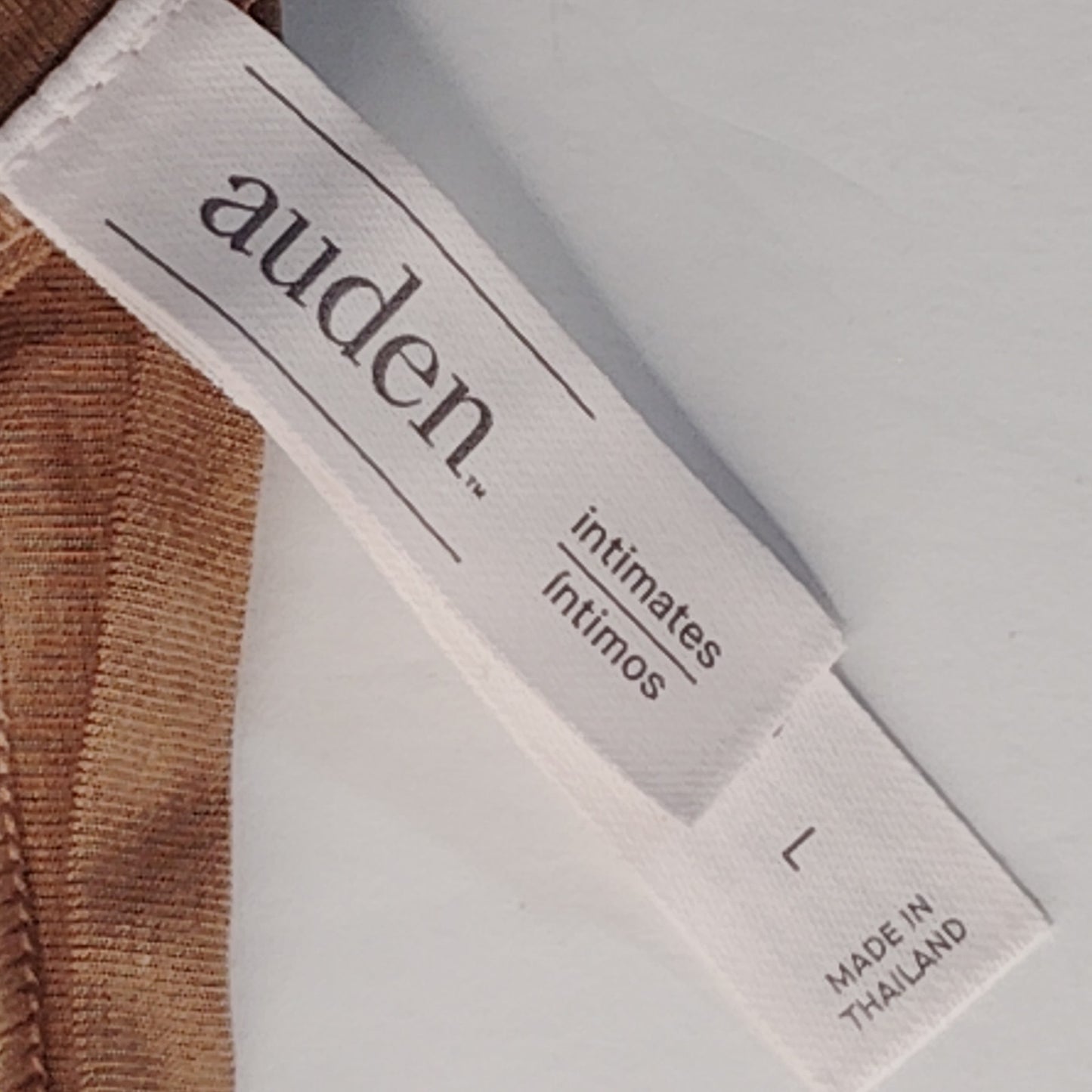 Auden Women’s Comfort Thong Caramel 2‑Pack Size Large