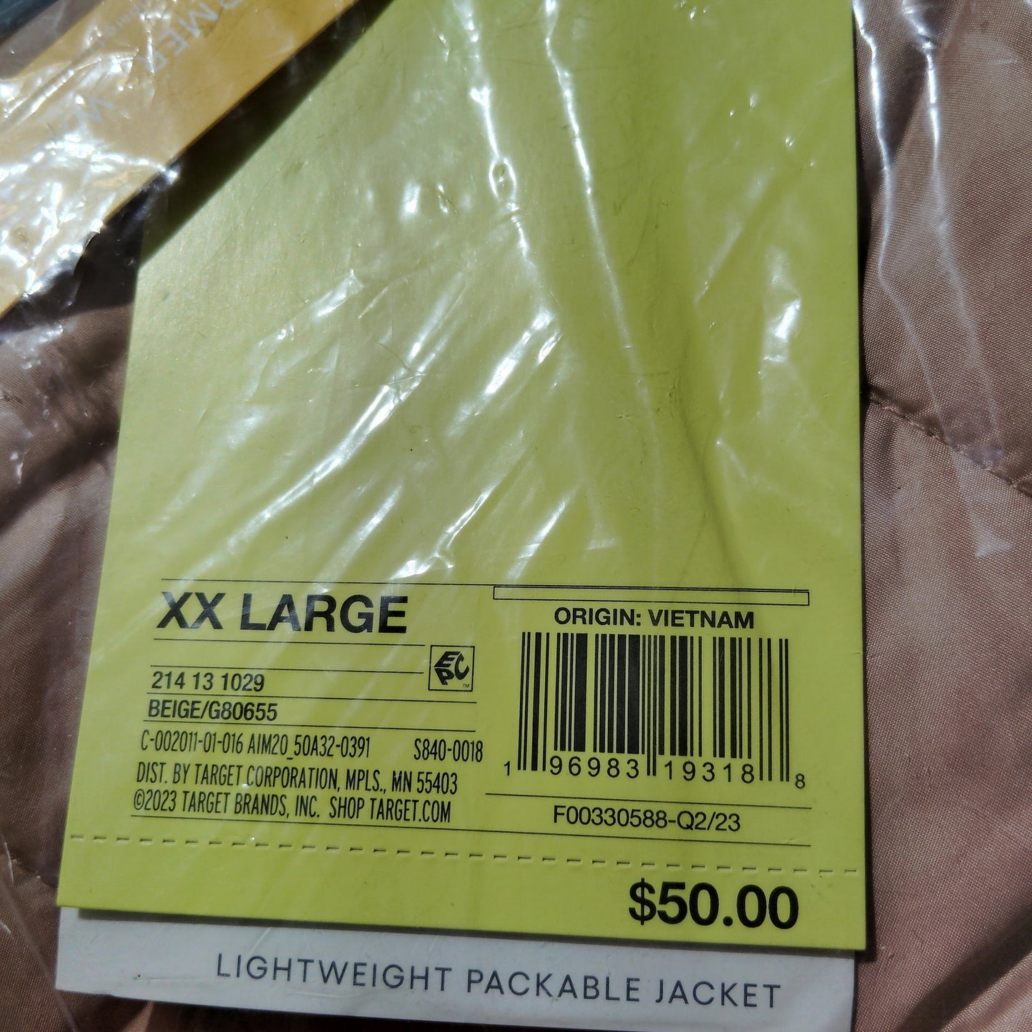 All in Motion 3M Thinsulate Packable Puffer Jacket – Tan – Women’s XXL