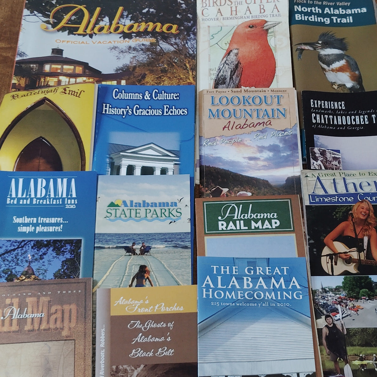 Vintage Alabama Travel Ephemera Lot - Brochures, Maps, Guides, Collectibles