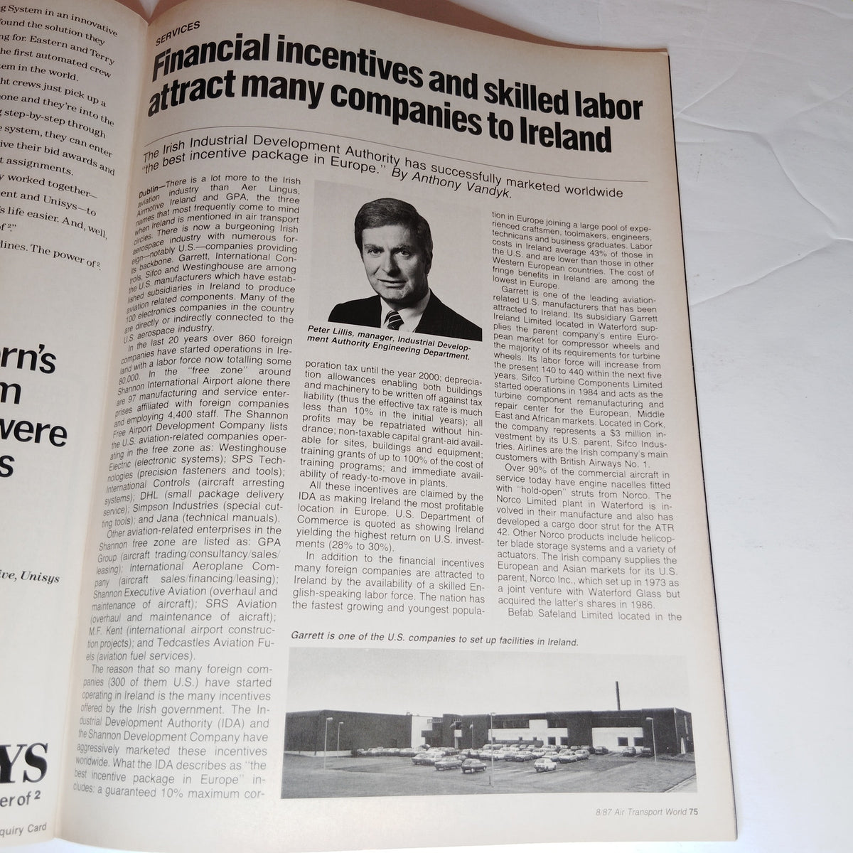 Air Transport World August 1987: Magazine of World Airline Management