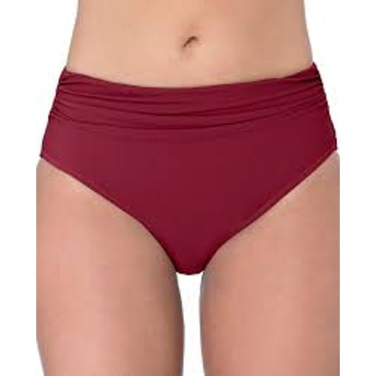 Zaful Red High Waisted Bikini Bottoms Women’s Large (US 8) Swimwear