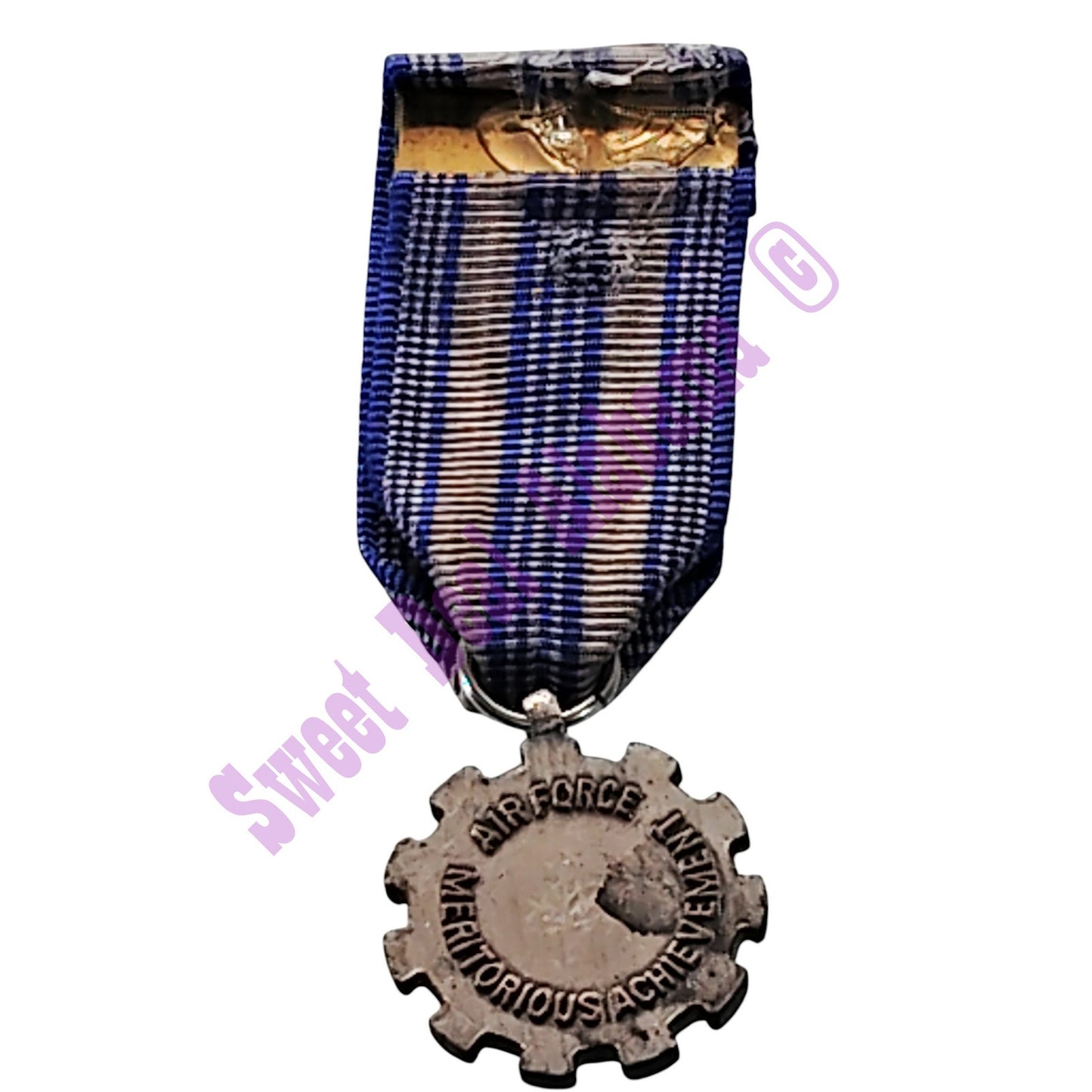 Air Force Meritorious Achievement Mini Medal 3/4"D Ribbon 3/4"W Overall 2-1/4"H