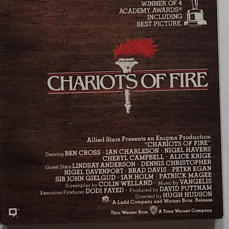 Chariots of Fire VHS 1982 Hugh Hudson Classic Olympic Drama Vintage Movie