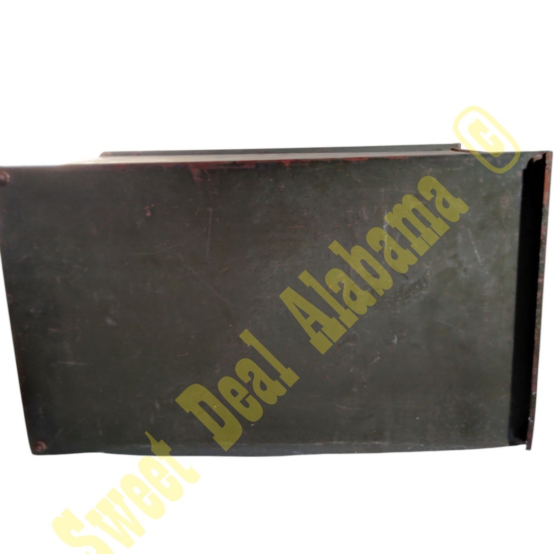 Vintage Older ODG Military Lock Boxes, SCA 1 Lock, No Key, 18.5"D x 12"H x 11"W