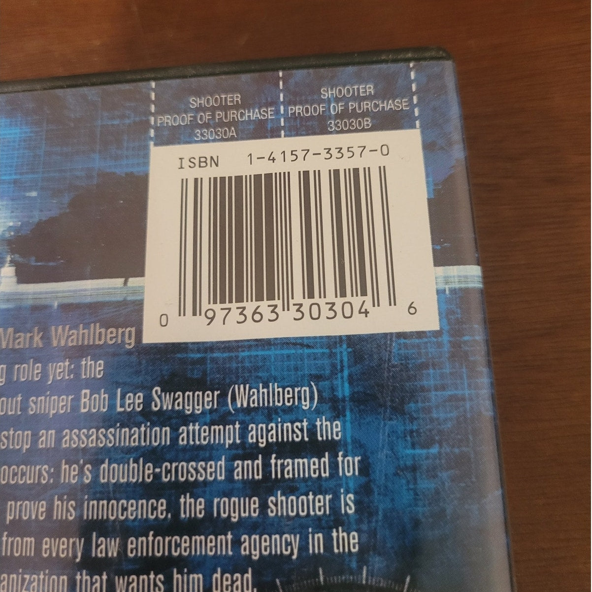 Shooter DVD 2007 Action Thriller, Widescreen, Mark Wahlberg, Paramount Release