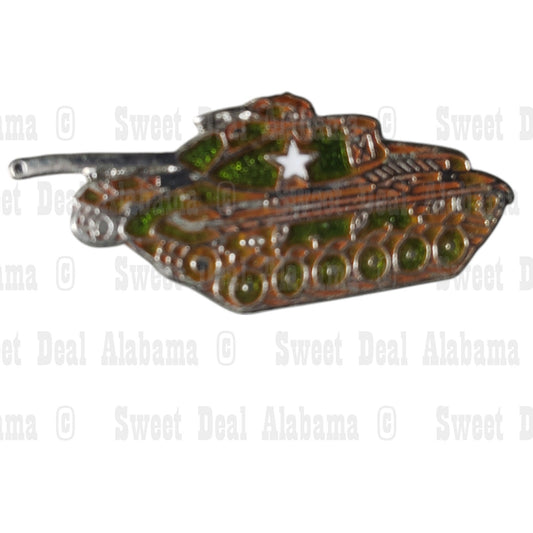 Chafee M24 Tank Vehicle, Collector's Hat, Lapel, Brooch Pin 1-1/8"W x 1/2"H