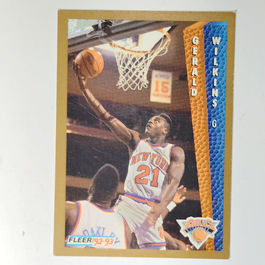 1992–93 Fleer Gerald Wilkins #157 – New York Knicks – Guard/Forward – NBA Card