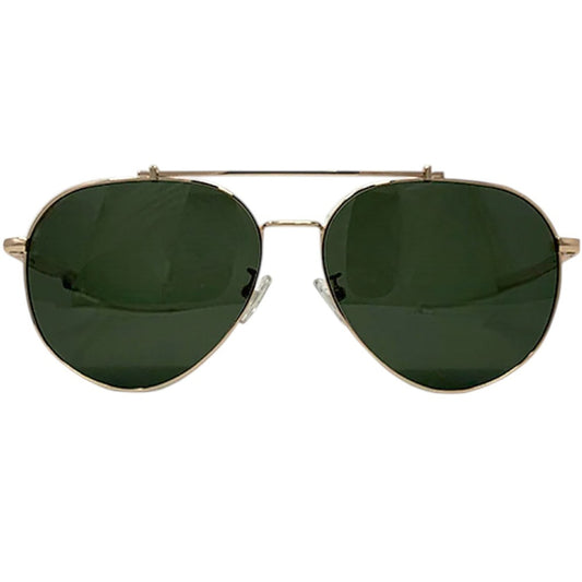 Vintage Aviator Sunglasses – Gold Frame - Military Surplus Goods, NOS