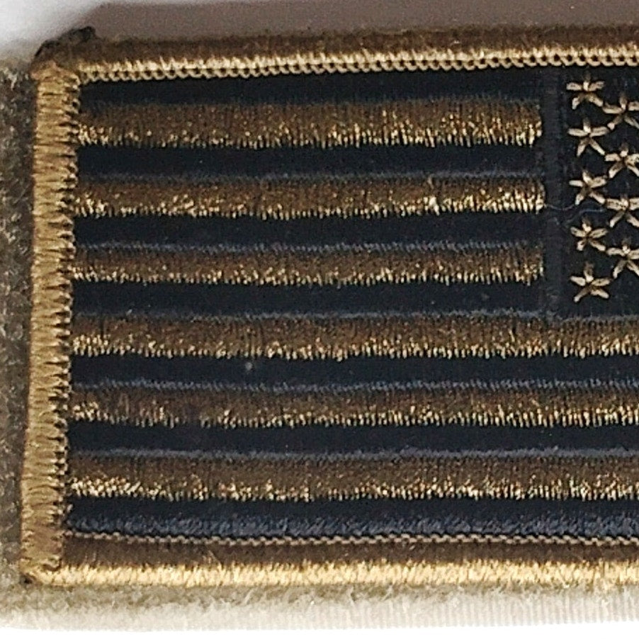 US Flag Reverse Patch Subdued OCP Hook Back 3‑1/8" × 1‑7/8" w/ Loop Panel