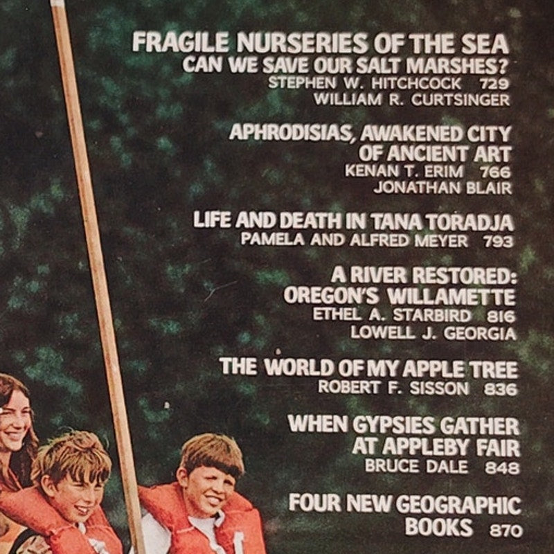National Geographic Magazine – June 1972, Aphrodisias, Gypsies, Salt Marshes
