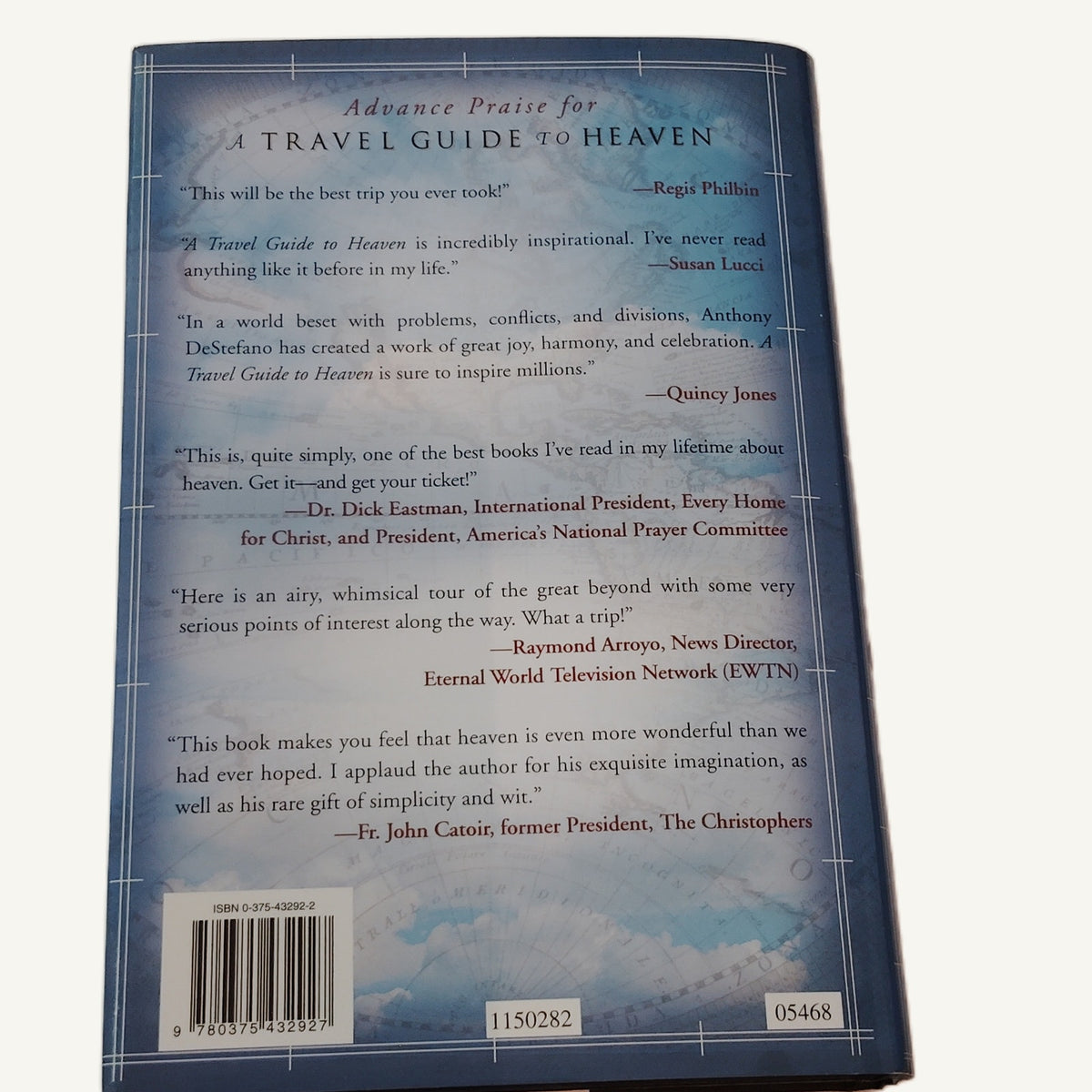 A Travel Guide to Heaven by Anthony DeStefano - 2003 Doubleday Hardcover Book