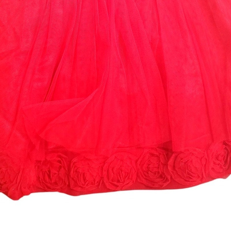Vintage NWOT Kids "R" Us, Roses Party Dress, Red, Size 3T , NWT