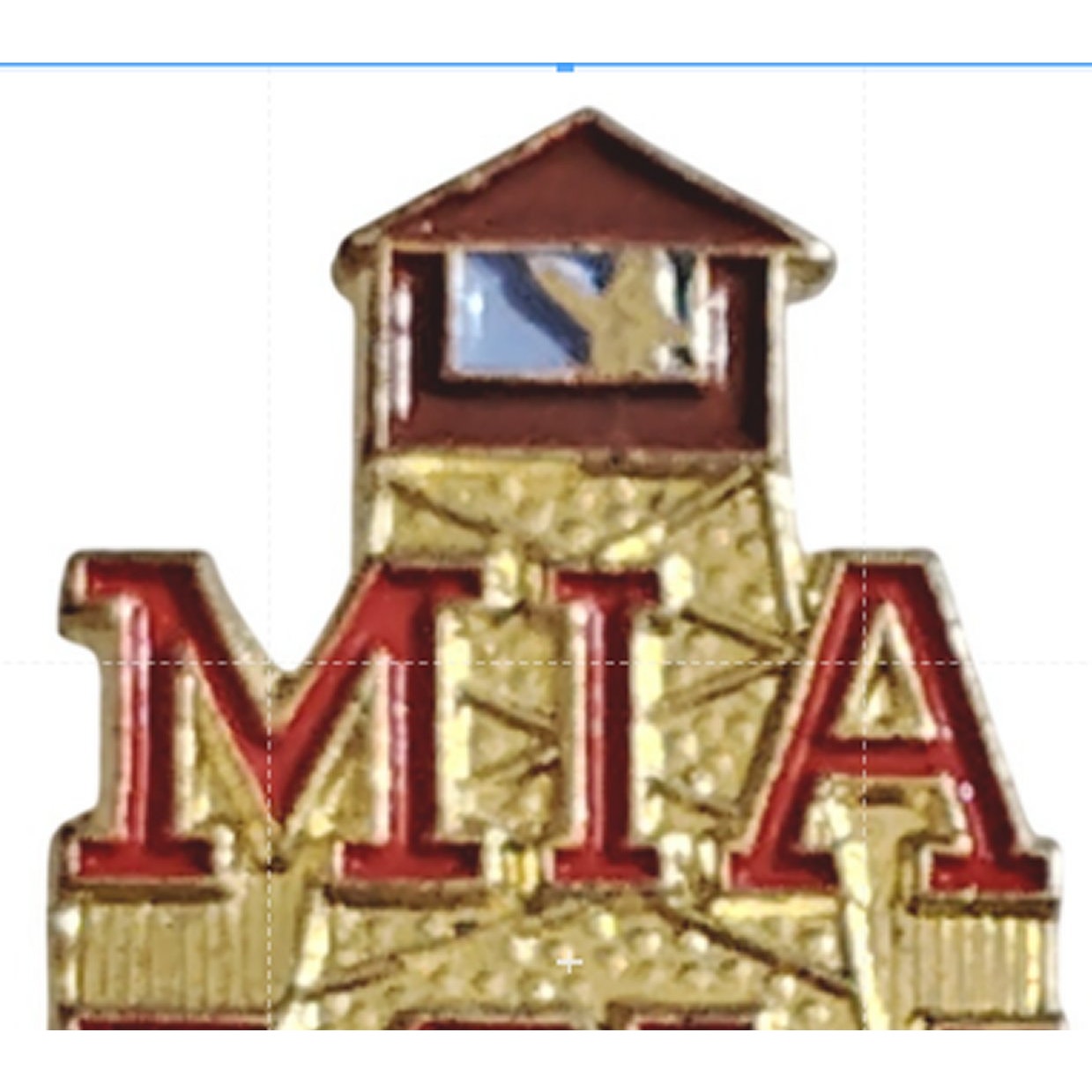 POW/MIA Their War Is Not Over Guard Tower Novelty Hat Lapel Pin, 1"H × 5/8"W