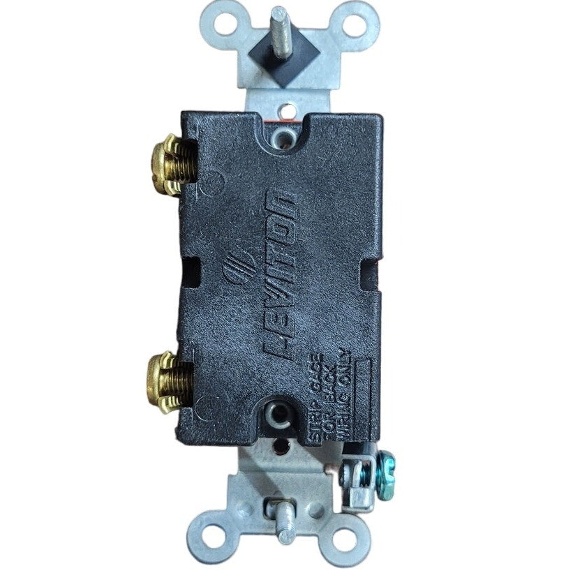 Levition 15/20 Amp Heavy Duty Single-Pole Industrial Toggle Switch, Light Almond