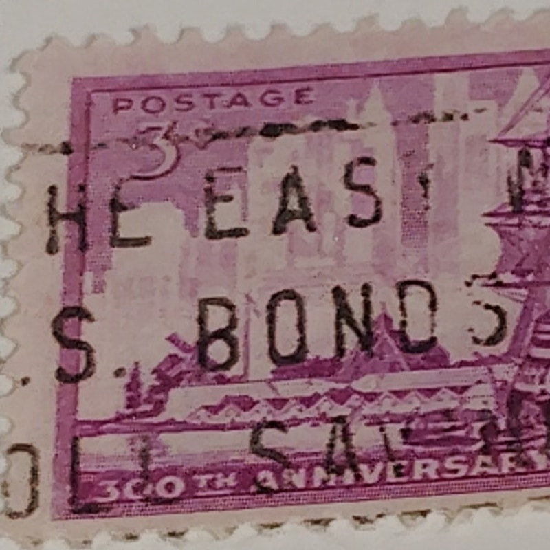 1953 3¢ New York City 300th Anniversary Stamp, Scott No. 1027, Dutch Settlement