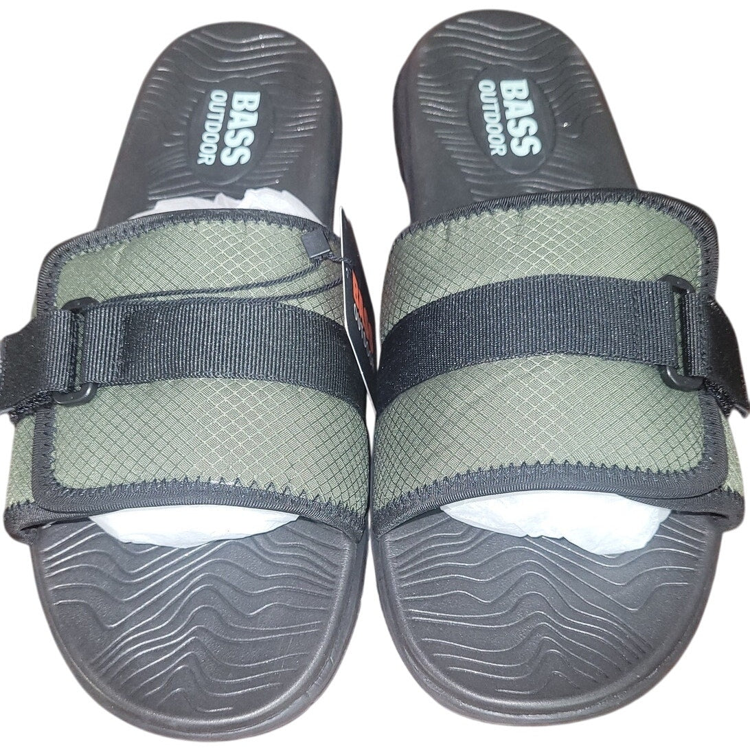 BASS OUTDOOR Men’s TOPO Utility Sandal Boat Shoe – Deep Lichen Green, Size 11.5