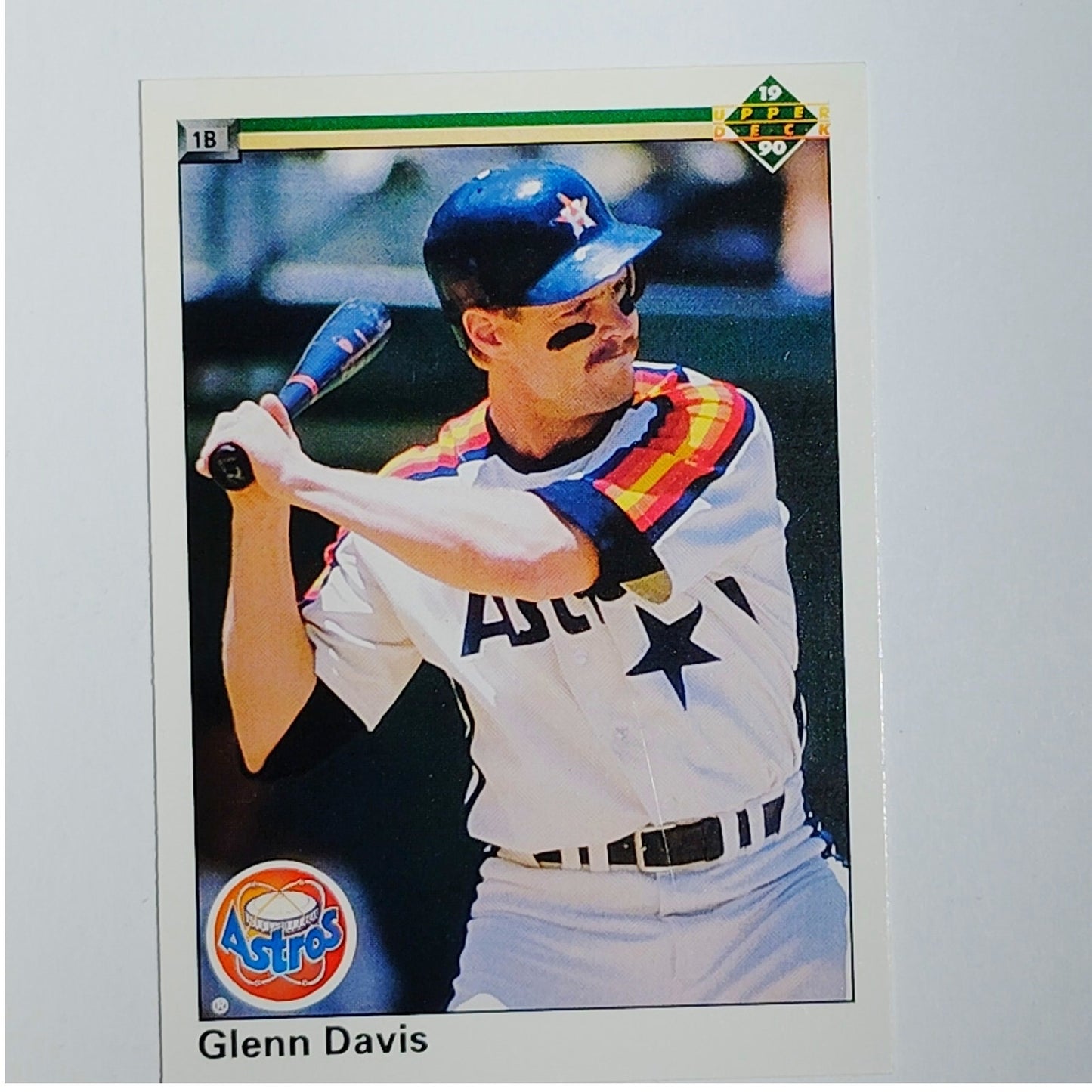 1990 Upper Deck Glenn Davis #245 Houston Astros First Base Power Hitter - VG/EX