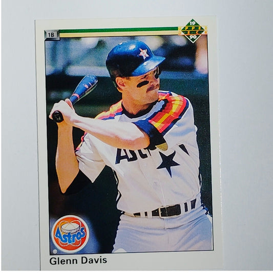 1990 Upper Deck Glenn Davis #245 Houston Astros First Base Power Hitter - VG/EX