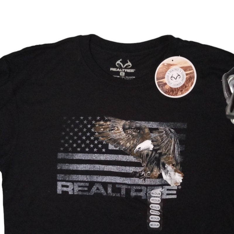 Men's Medium Realtree Graphic (Eagle & Flag) S/S T-Shirt w/ Tags, Great Gift