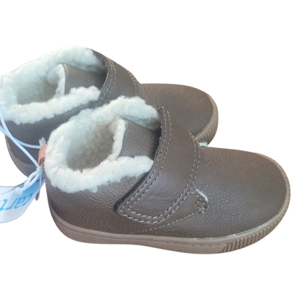 Carter’s Chatham Boot Size 6 Toddler Brown Faux-Suede Hook & Loop Strap CF21F12P