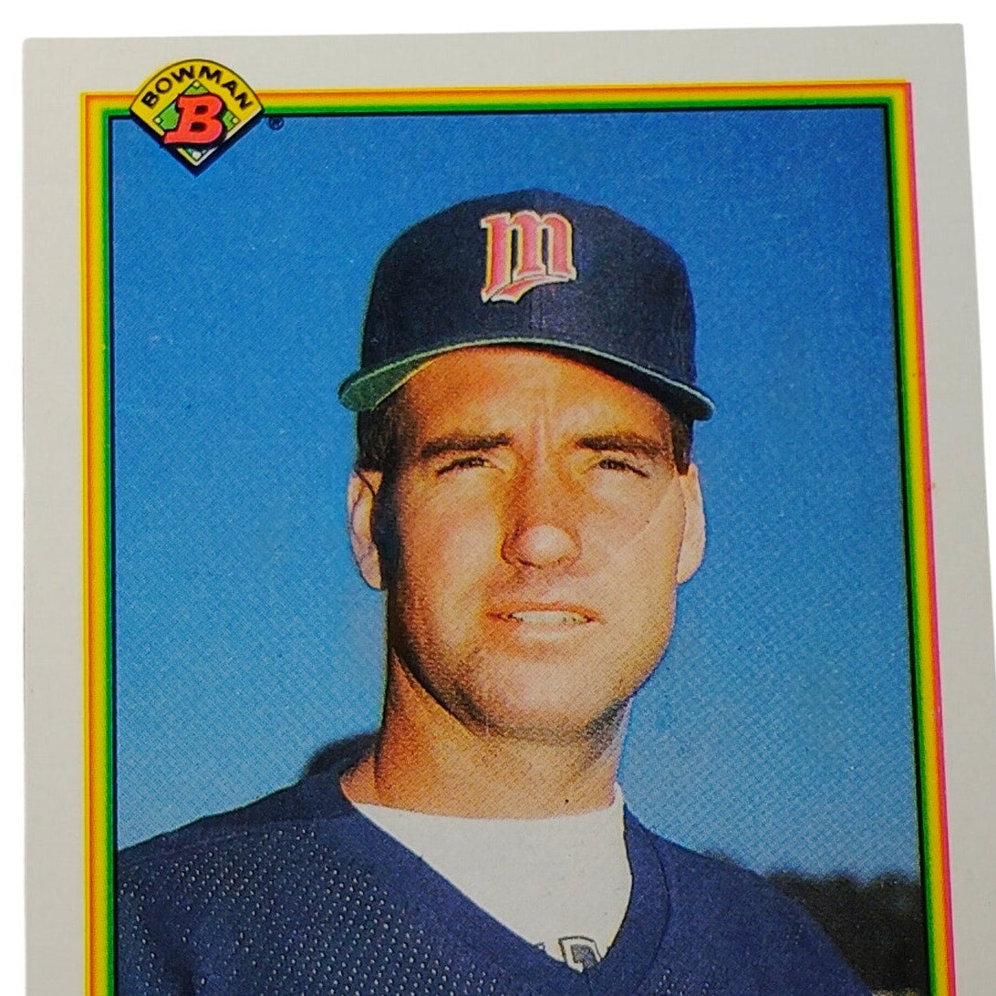 1990 Bowman Randy Bush #416 Minnesota Twins Outfielder MLB Baseball Card NM