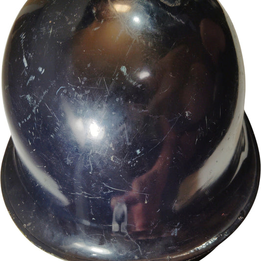 Vintage 1968 French Gendarmerie Riot Helmet, Liner & Straps – P.N. Pont De Buis