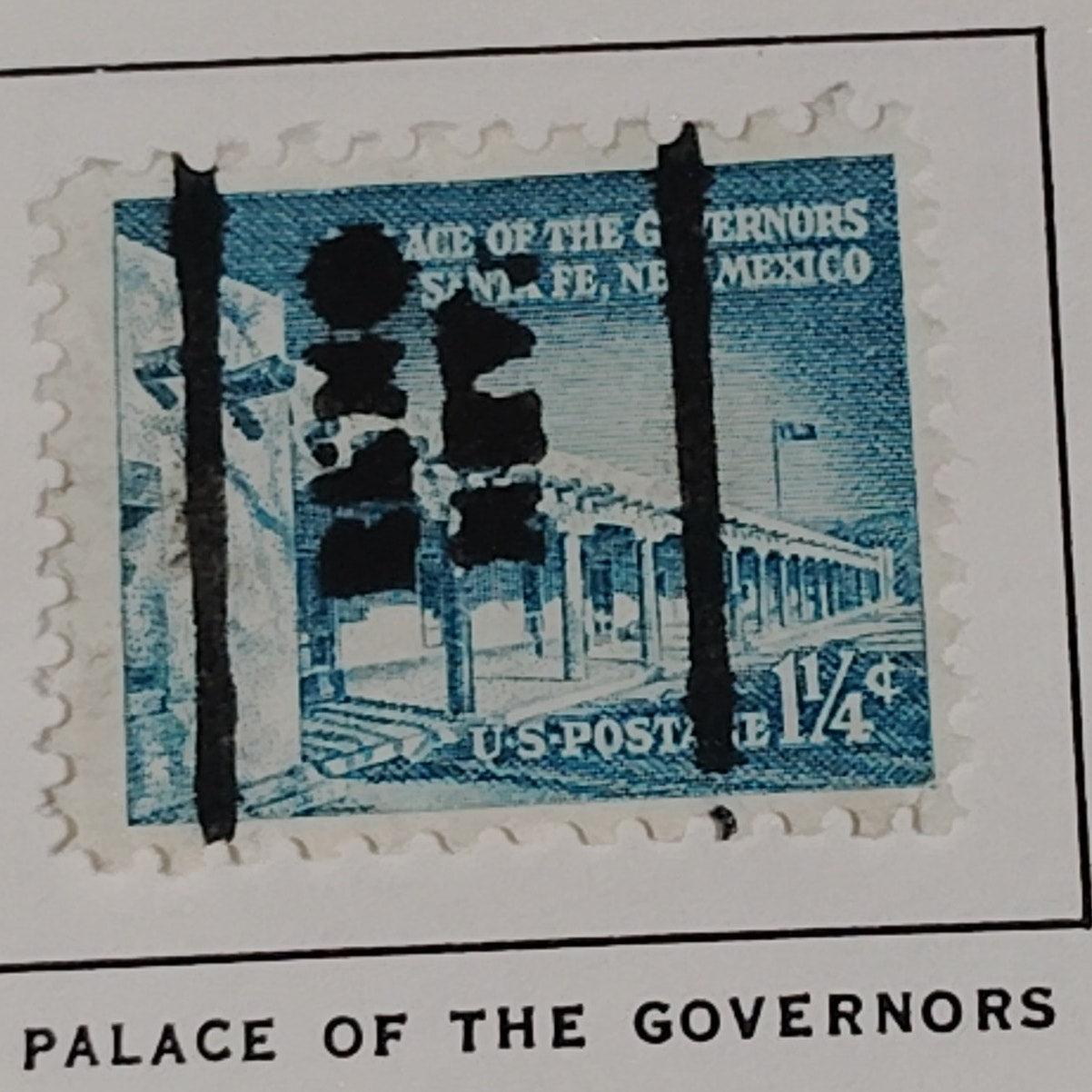 1954 1¼¢ Palace of the Governors Stamp – Liberty Series, Scott #1031A – Santa Fe