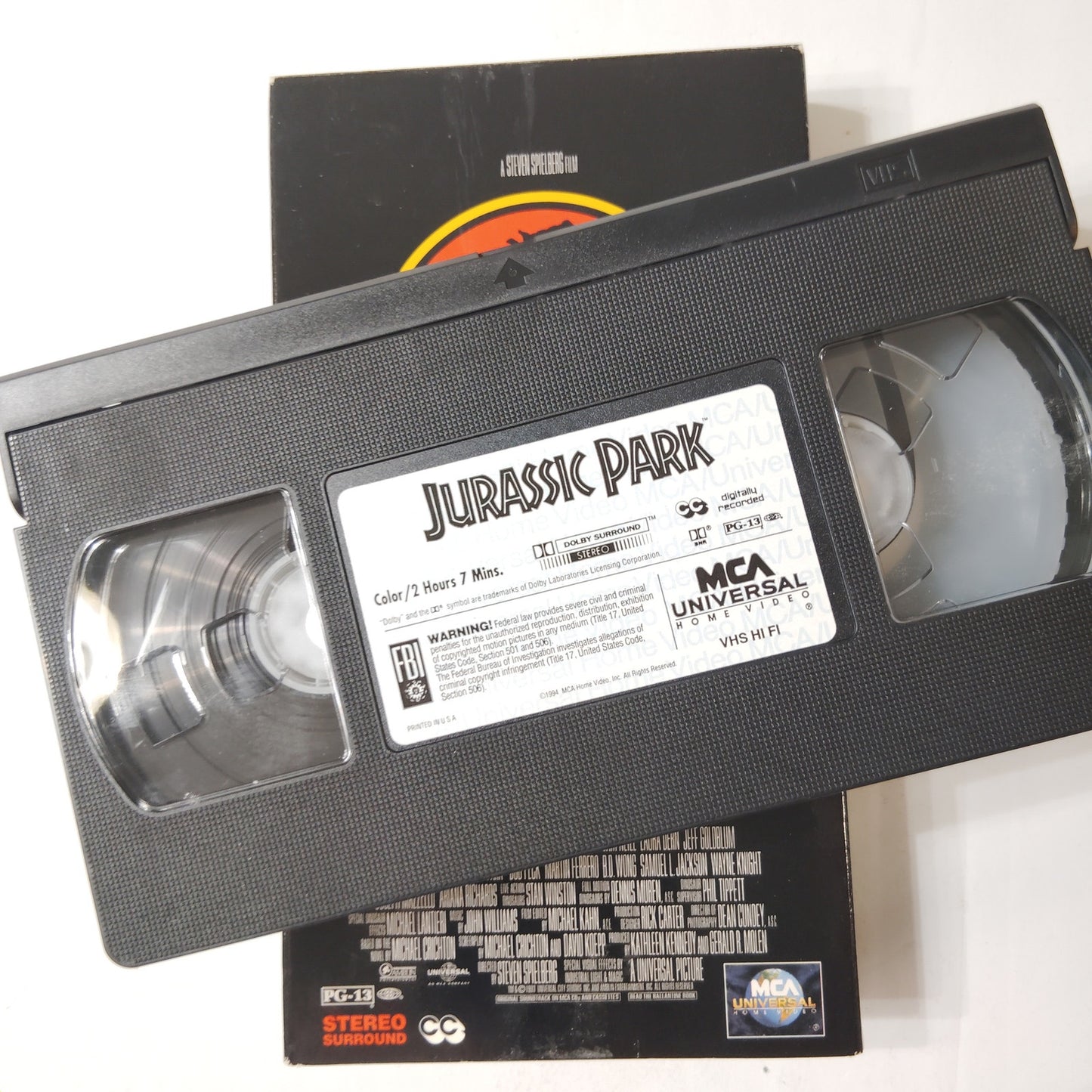 Jurassic Park VHS 1994 Steven Spielberg Dinosaur Adventure