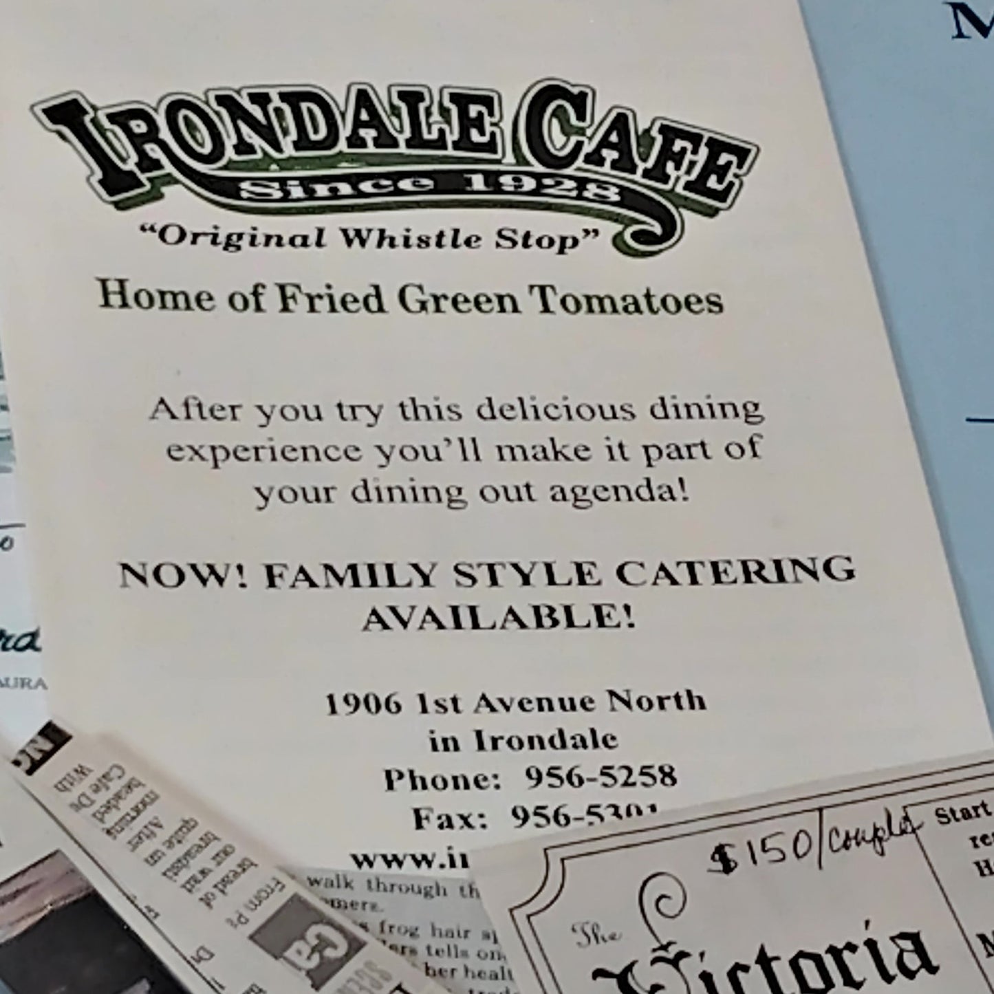 90s Alabama Restaurant Newspaper Clippings Ephemera Collection - Local History