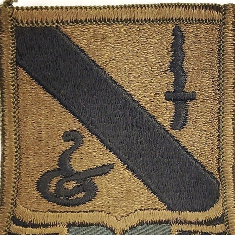 US Army 14th Armored Cavalry Regiment SSI Patch Subdued Bagby Green Sew‑On