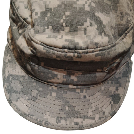 United States Digital ACU Camo Patrol Cap, Size 7.5, Ripstop, Bernard Cap, EUC