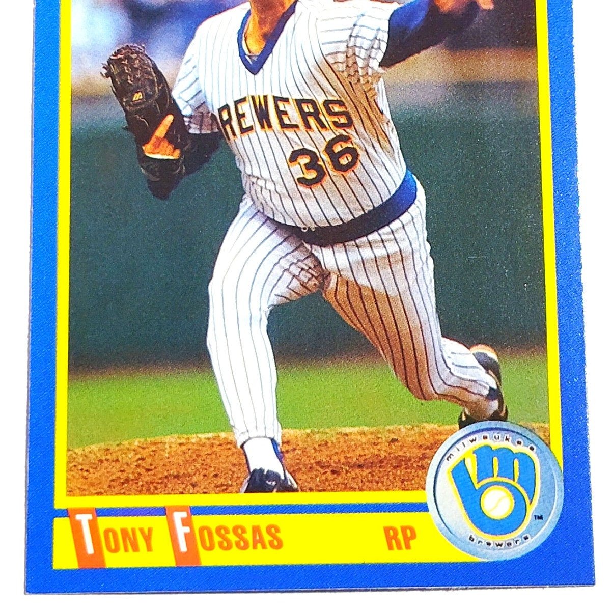 1990 Score Tony Fossas #567 Boston Red Sox Relief Pitcher MLB Baseball EX