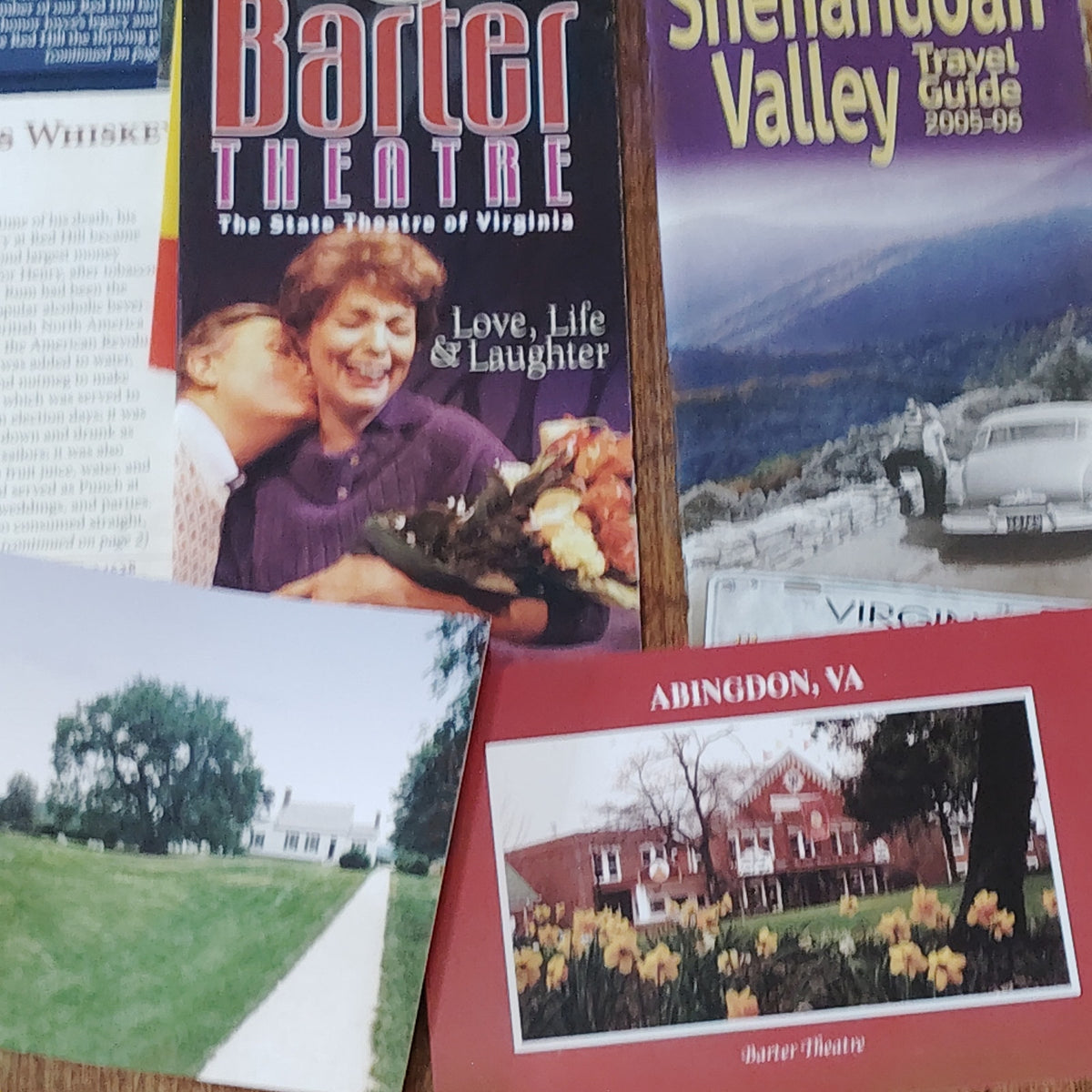 Abingdon VA 2005 Ephemera Lot - Shenandoah Valley & Barter Theatre Collectibles