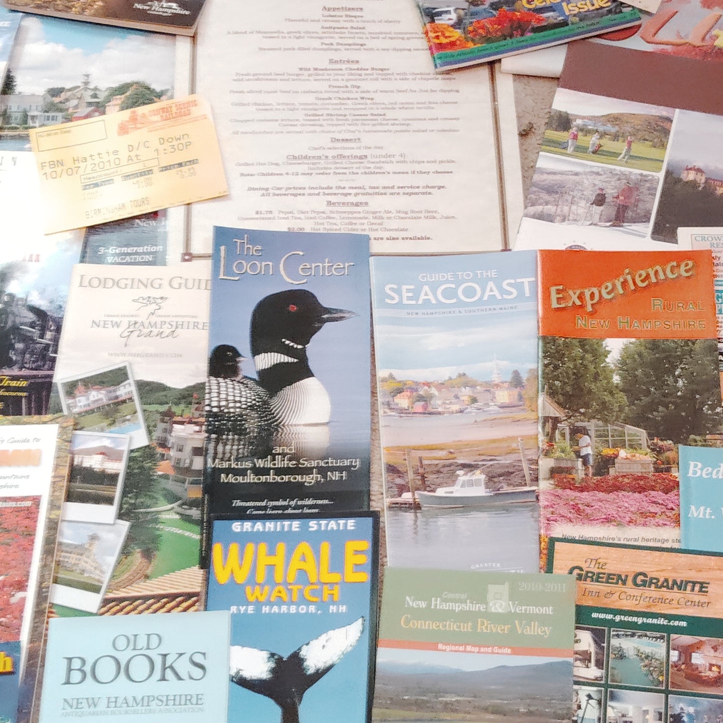 Vintage New Hampshire Travel Ephemera Lot 2010 White Mountains Seacoast 3.75 Lbs
