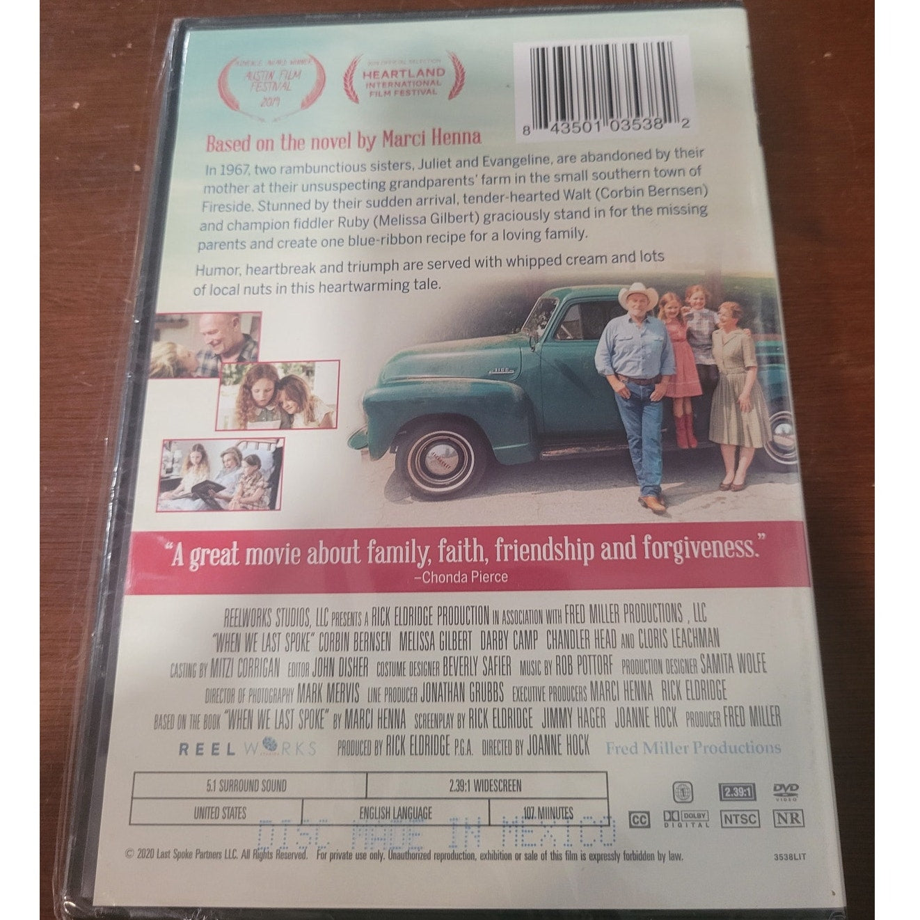 When We Last Spoke DVD 2020 Family Drama - Heartwarming Christian Film