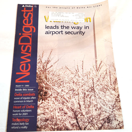 Delta News Digest March 11, 2002 - Airport Security Focus Magazine