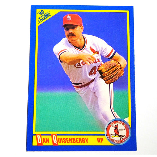 1990 Score Dan Quisenberry #475 St. Louis Cardinals Relief Pitcher MLB Baseball EX