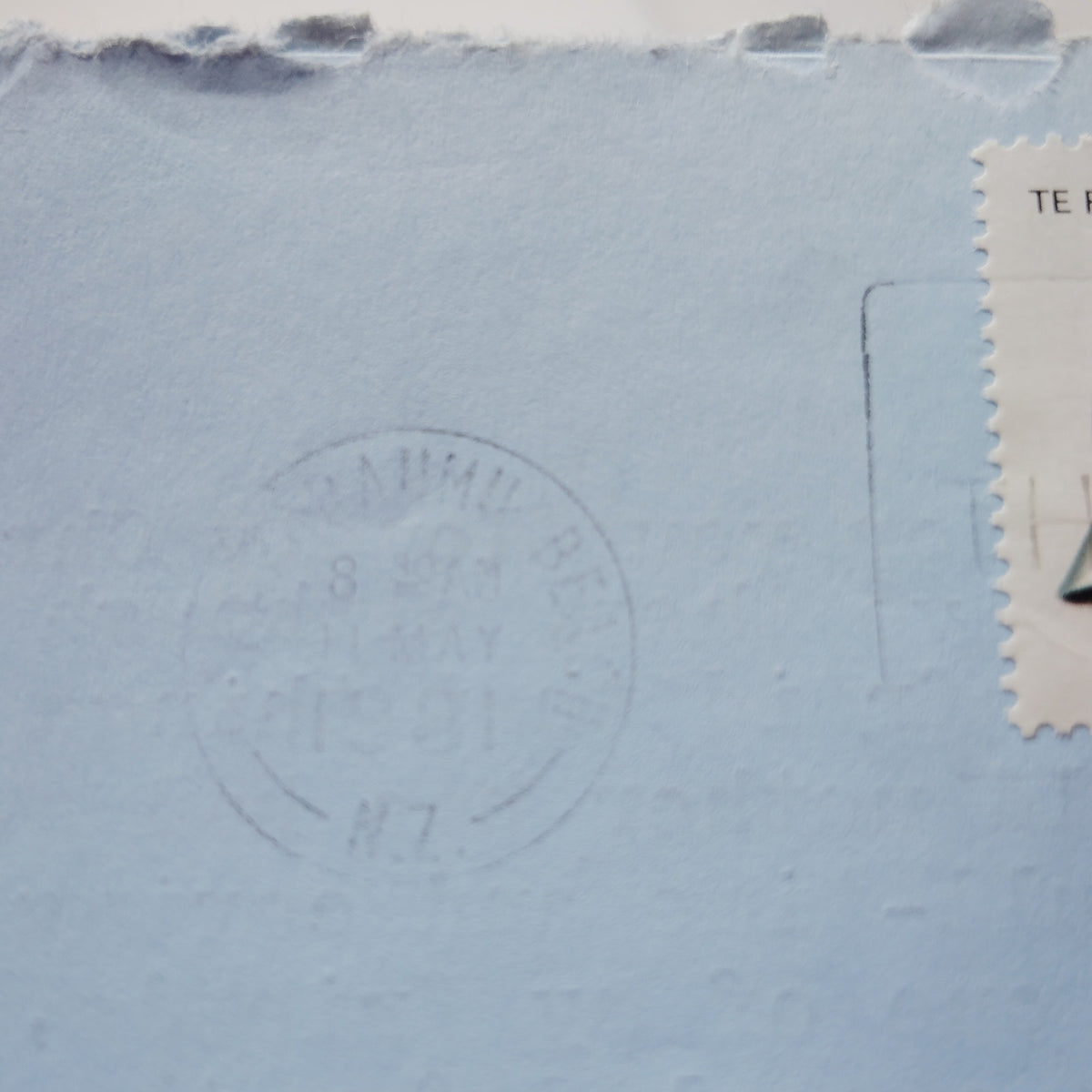 1981 New Zealand Aerogramme 35c Te Puea Stamp Cover w/ Letter to USA