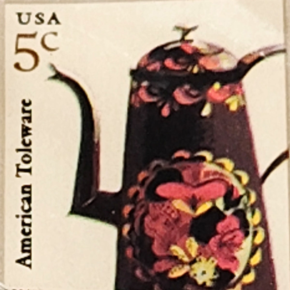 USPS 5¢ American Toleware Stamp (Scott #3612) - Floral Design, 2002 American