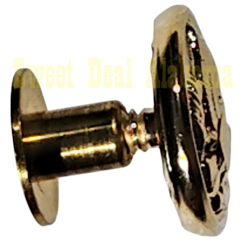 Gold Eagle Great Seal Screw Mount Button, 27 Ligne (5/8"D), The Supply Room