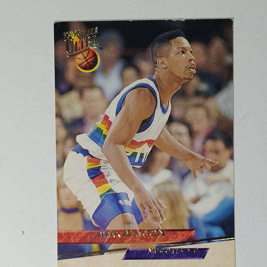 1993–94 Fleer Ultra Mark Macon #51 Denver Nuggets – G – NBA Card – Misprint Foil