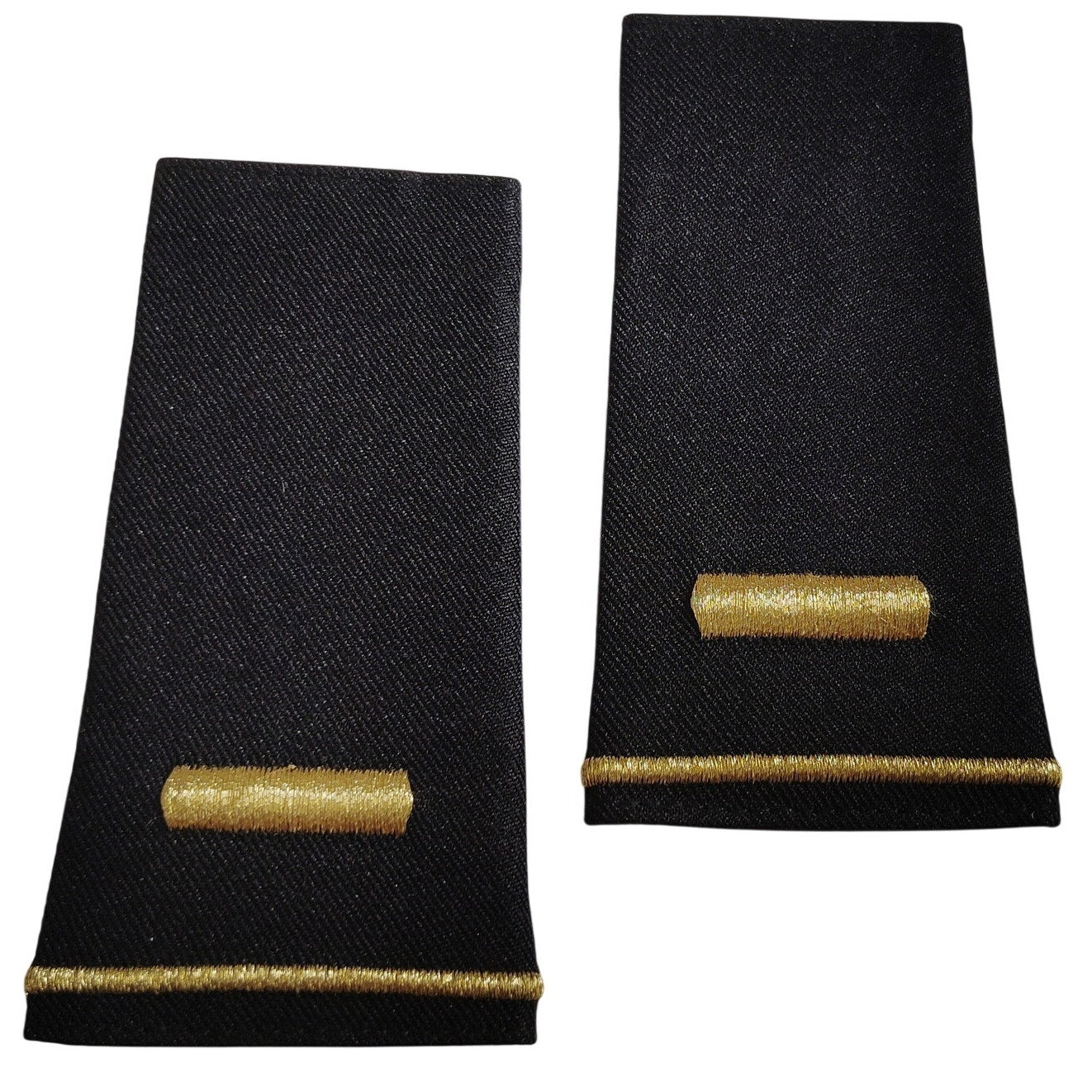 U.S. Army 2LT O‑1 Officer Shoulder Marks Epaulets Novelty 3‑1/2" × 2‑1/4"