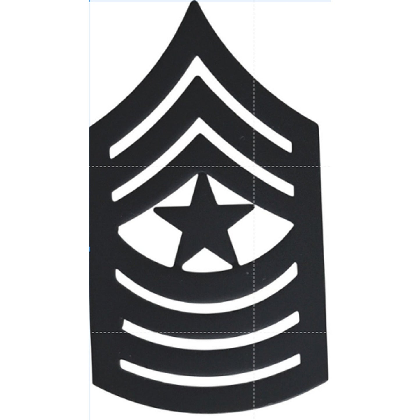 USMC Sergeant Major SgtMaj Rank Novelty Hat Lapel Pin Set Black 1‑1/2" × 7/8"