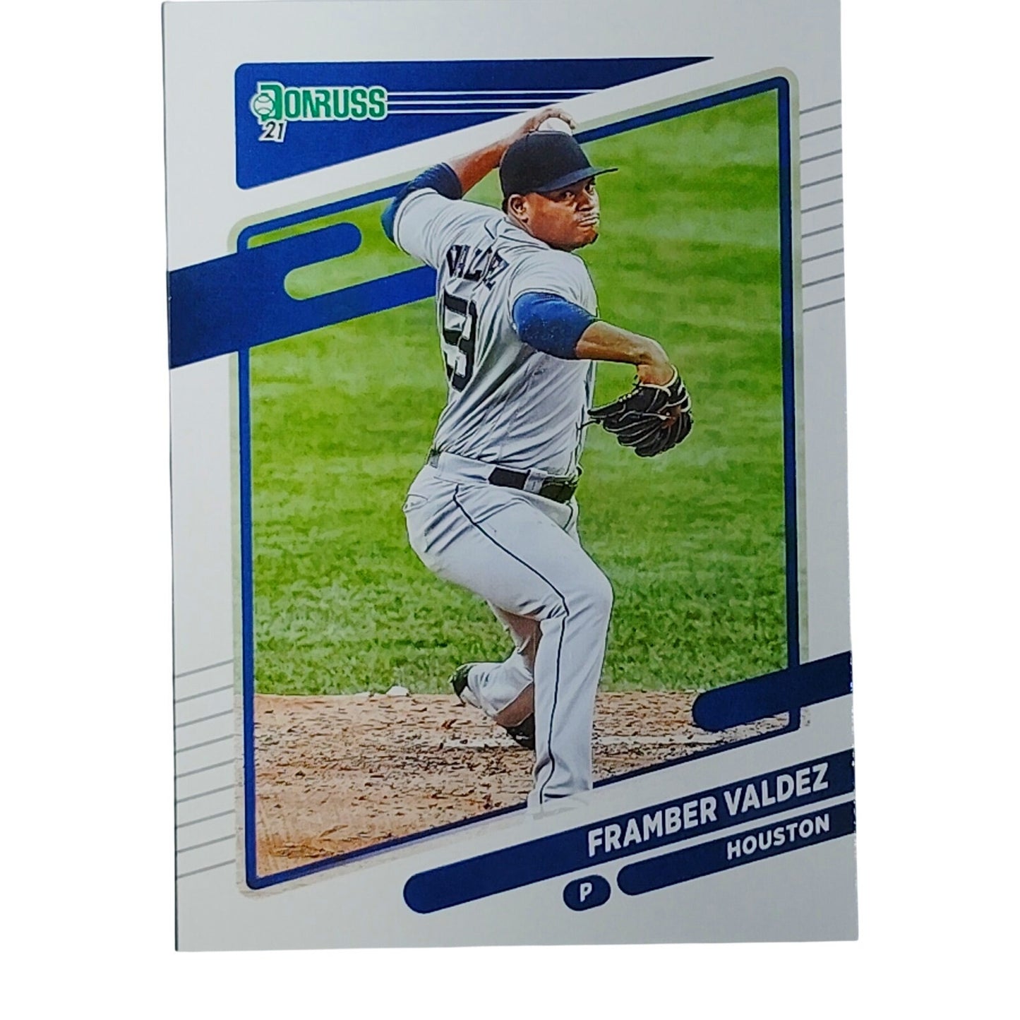 2021 Donruss Framber Valdez #121 Houston Astros Pitcher Action Shot - VG/EX