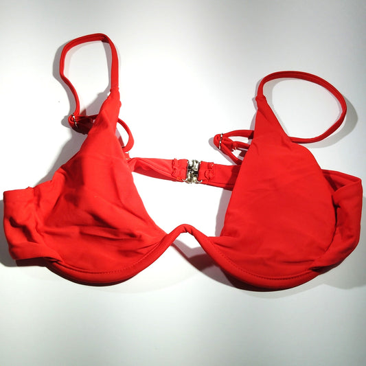 Women’s Underwire Bikini Top – Red – Size 4 (Small) – 80/20 Nylon/Spandex – NWOT