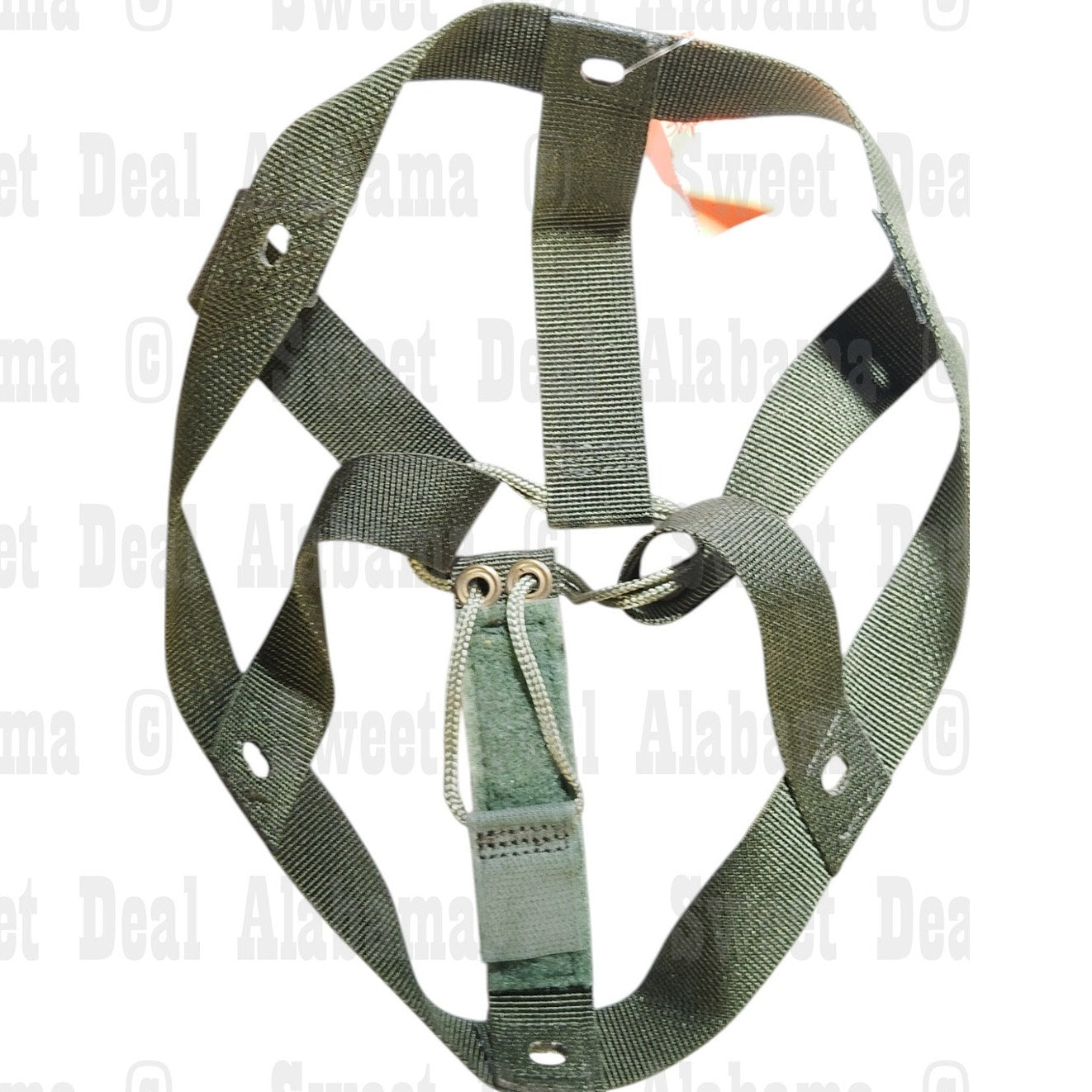 USGI Kevlar Helmet Liner Suspension, 60s-80s Eras, OD Cotton Webbing